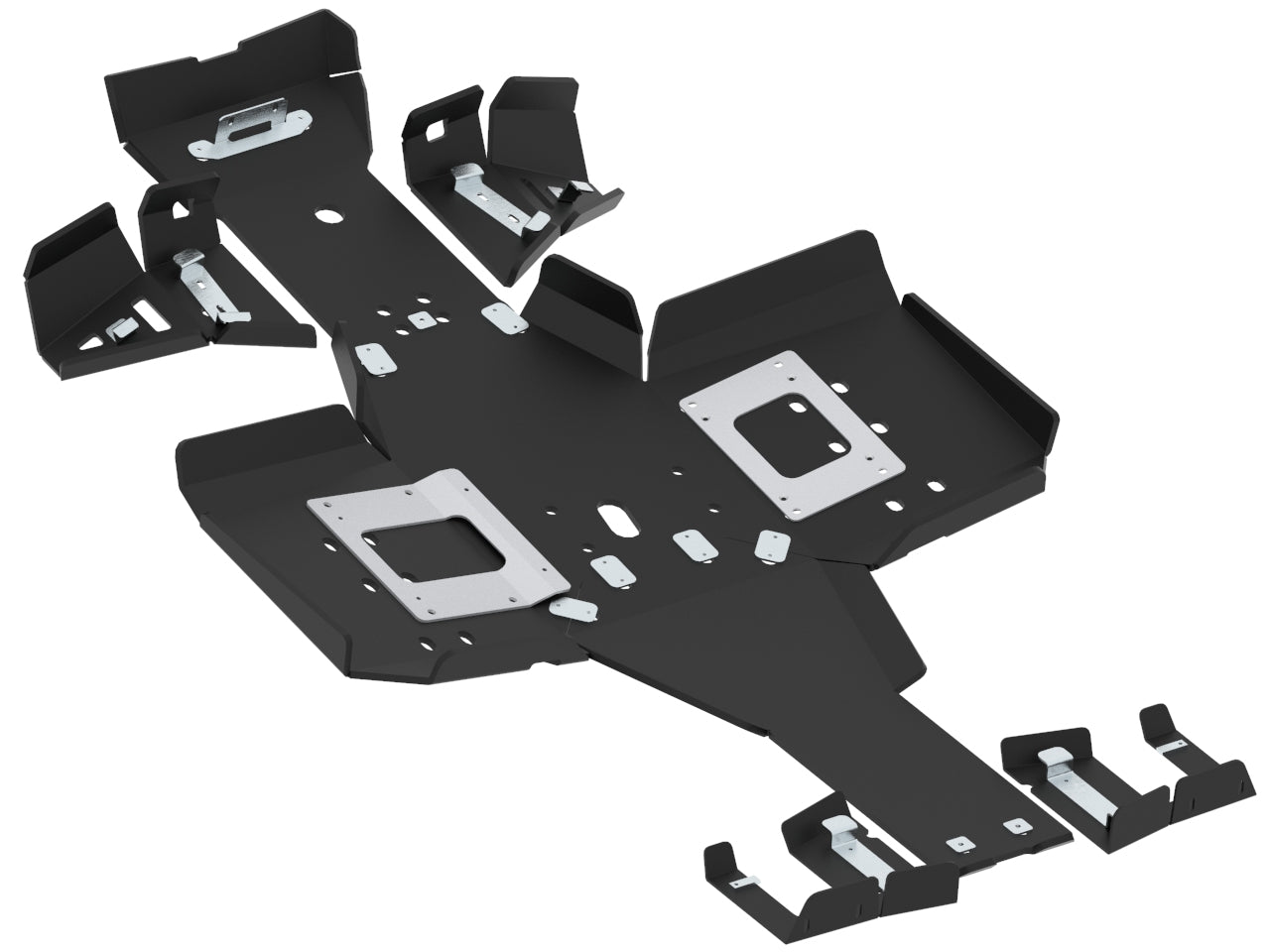 Kit plaques de protection plastique pour quad Sportsman 570 SP (2021+) (plastic) – protection châssis complète, robuste et durable