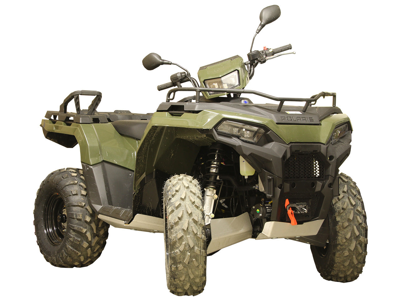 Kit plaques de protection aluminium pour quad Sportsman 570 (2021+) (aluminium) – protection châssis complète, robuste et durable