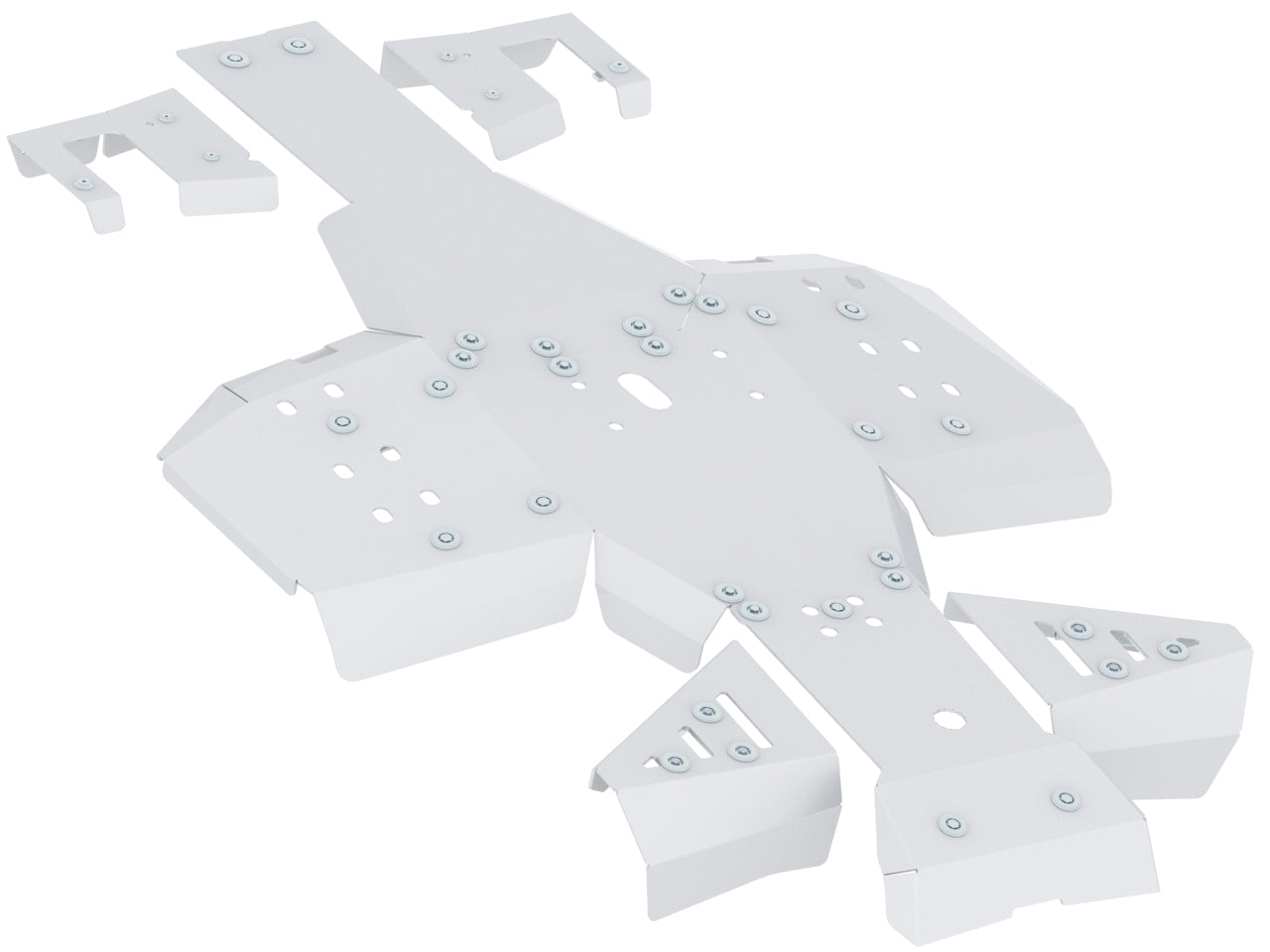 Kit plaques de protection aluminium pour quad Sportsman 570 (2021+) (aluminium) – protection châssis complète, robuste et durable