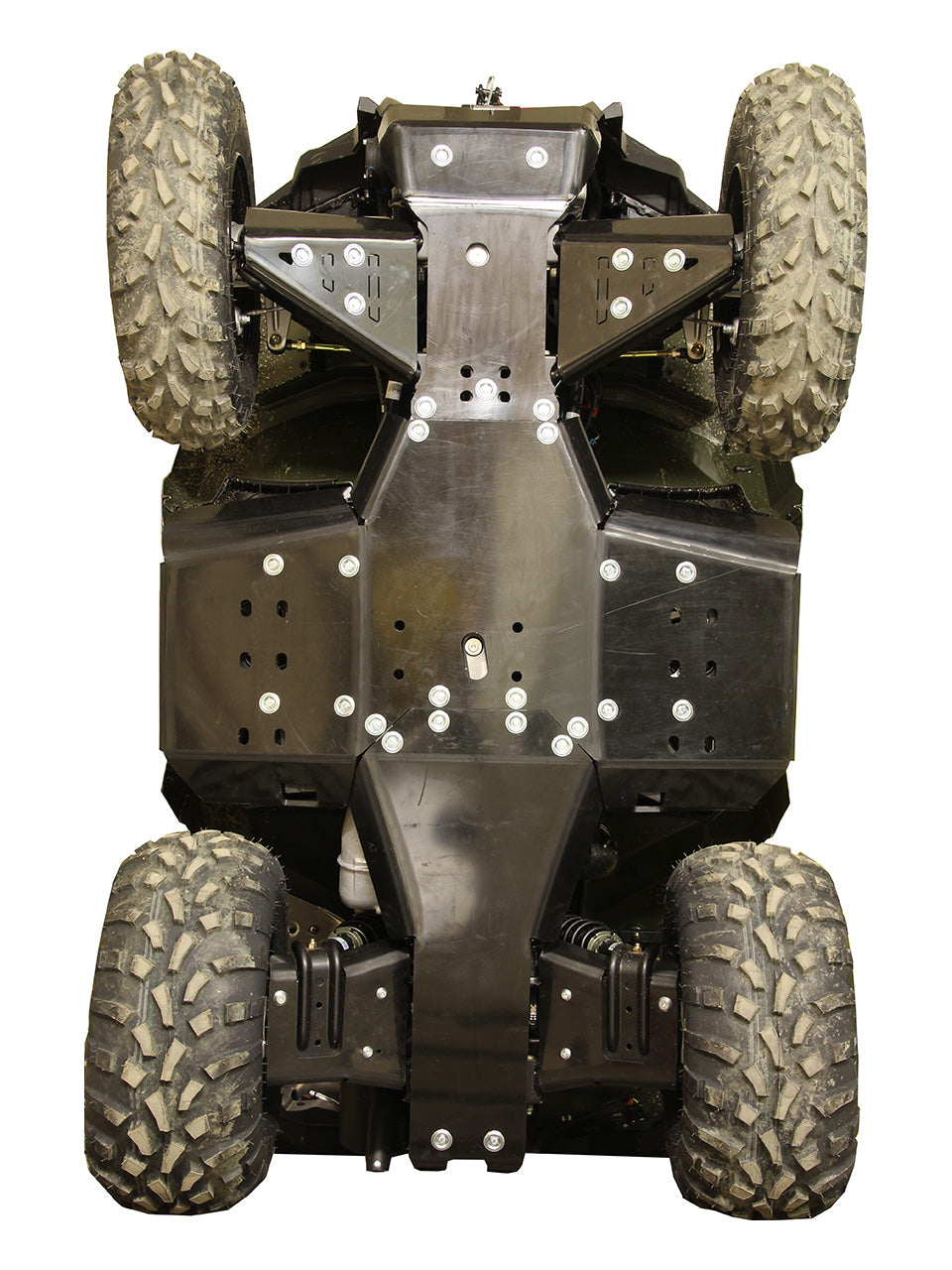 Kit plaques de protection plastique pour quad Sportsman 570 (2021+) (plastic) – protection châssis complète, robuste et durable