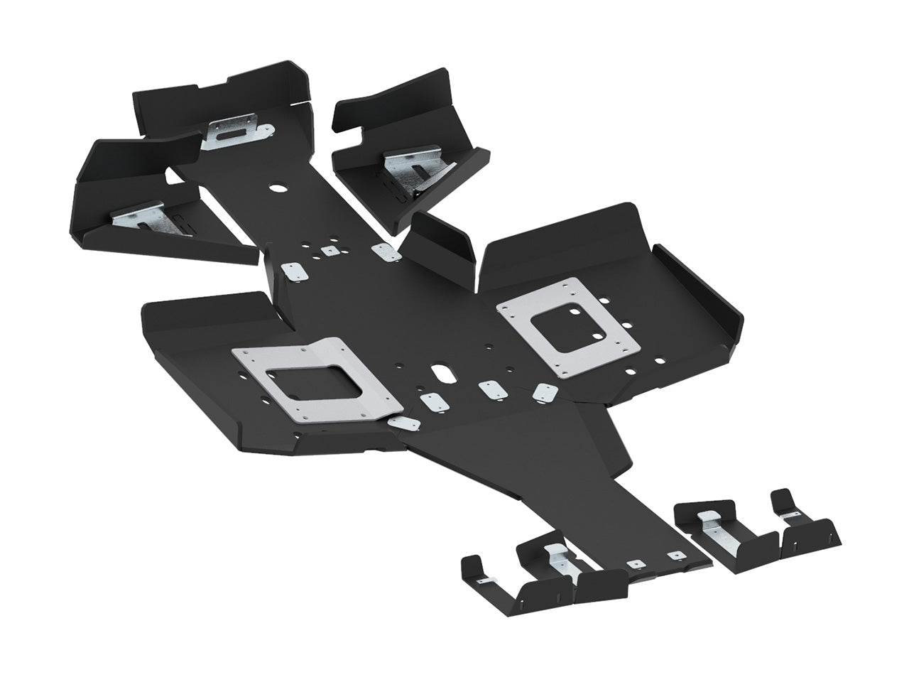 Kit plaques de protection plastique pour quad Sportsman 570 (2021+) (plastic) – protection châssis complète, robuste et durable
