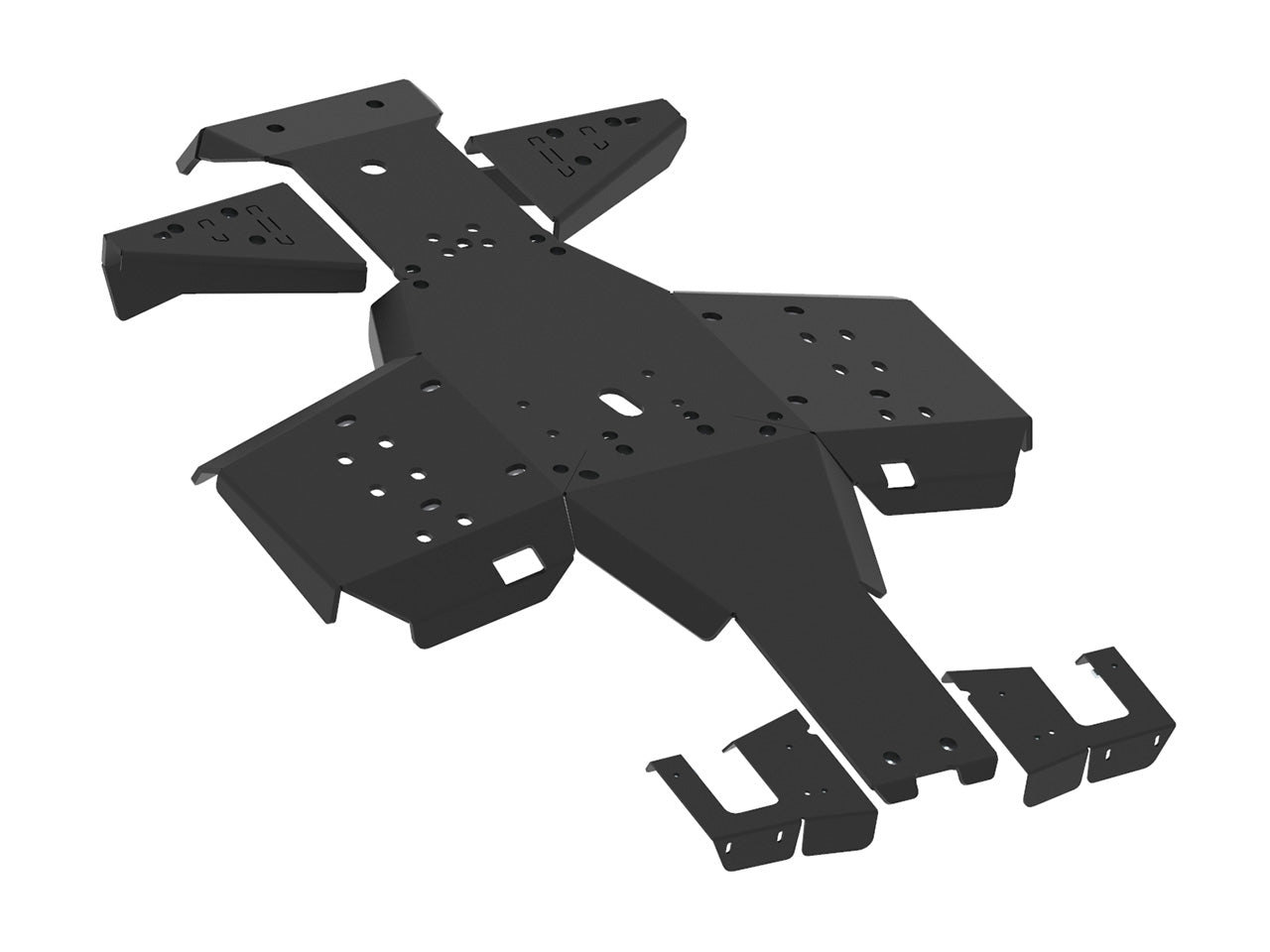 Kit plaques de protection plastique pour quad Sportsman 570 (2021+) (plastic) – protection châssis complète, robuste et durable