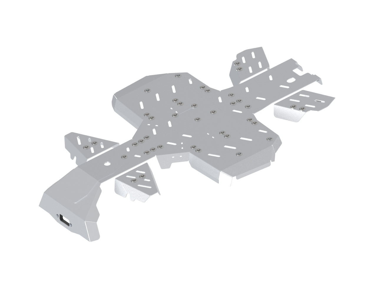 Kit plaques de protection aluminium pour quad CFORCE 600 (2020+), CFORCE 625 (-2022) (aluminium) – protection châssis complète, robuste et durable