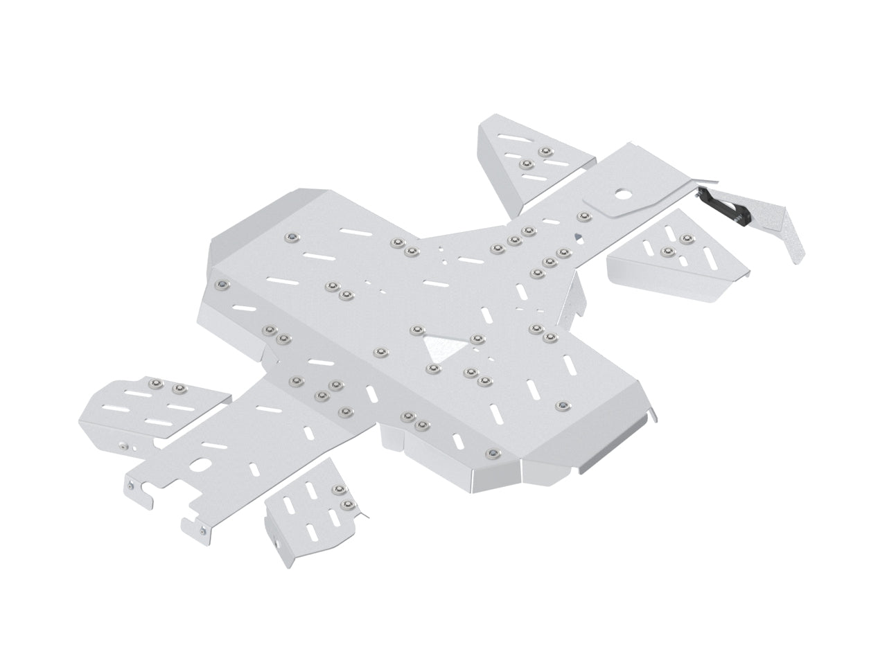 Kit plaques de protection aluminium pour quad CFORCE 600 (2020+), CFORCE 625 (-2022) (aluminium) – protection châssis complète, robuste et durable