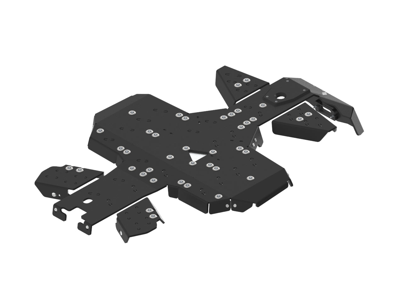 Kit plaques de protection plastique pour quad CFORCE 600 (2020+), CFORCE 625 (-2022) (plastic) – protection châssis complète, robuste et durable