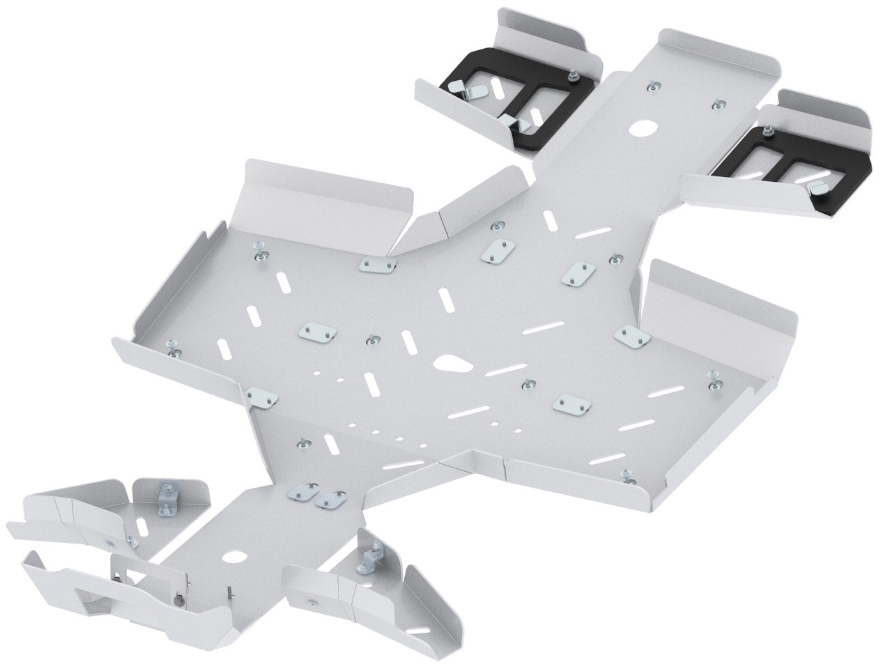 Kit plaques de protection aluminium pour quad MXU 700 (2020+) (aluminium) – protection châssis complète, robuste et durable