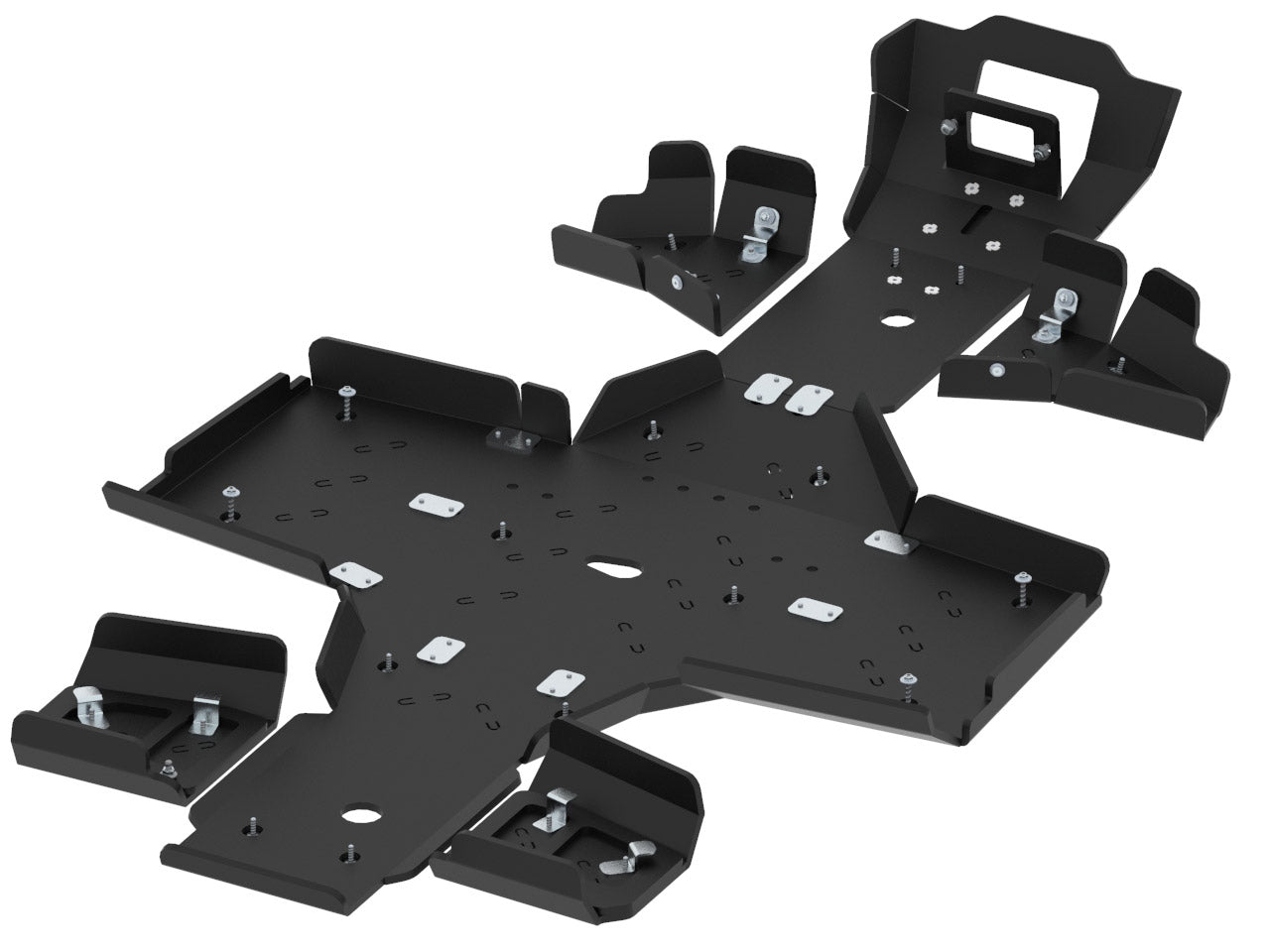 Kit plaques de protection plastique pour quad MXU 700 (2020+) (plastic) – protection châssis complète, robuste et durable
