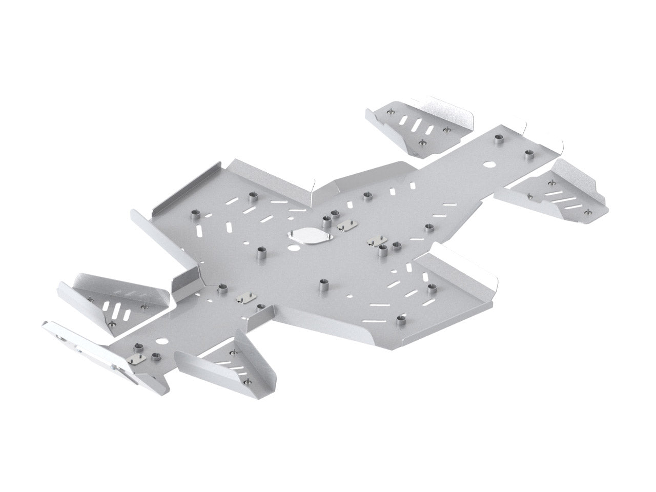 Kit plaques de protection aluminium pour quad Snarler AT6 L (aluminium) – protection châssis complète, robuste et durable