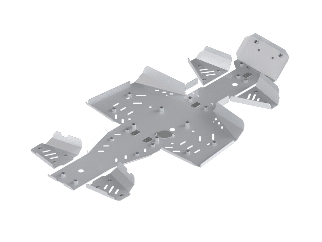 Kit plaques de protection aluminium pour quad Snarler AT6 L (aluminium) – protection châssis complète, robuste et durable