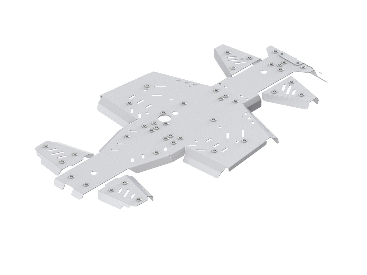 Kit plaques de protection aluminium pour quad Snarler AT6 L (aluminium) – protection châssis complète, robuste et durable