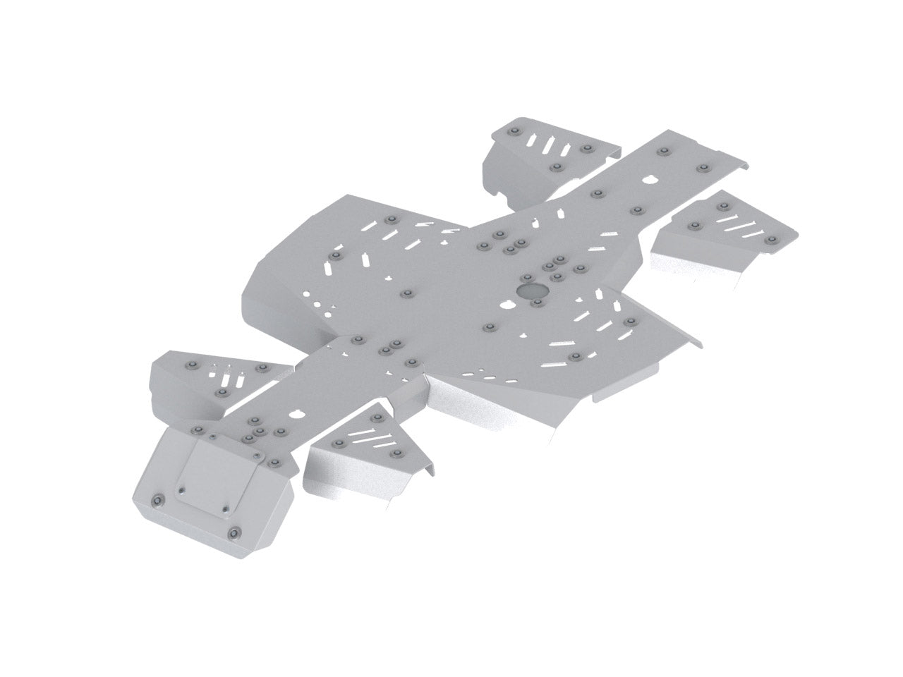 Kit plaques de protection aluminium pour quad Snarler AT6 S (aluminium) – protection châssis complète, robuste et durable