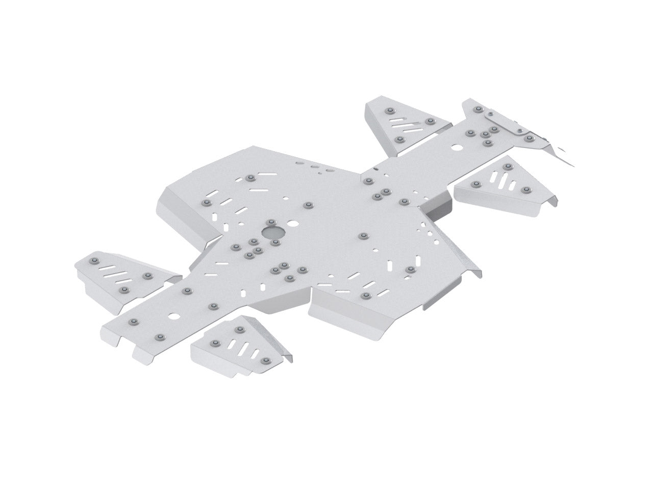 Kit plaques de protection aluminium pour quad Snarler AT6 S (aluminium) – protection châssis complète, robuste et durable