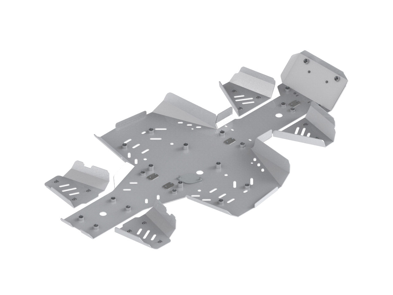 Kit plaques de protection aluminium pour quad Snarler AT6 S (aluminium) – protection châssis complète, robuste et durable