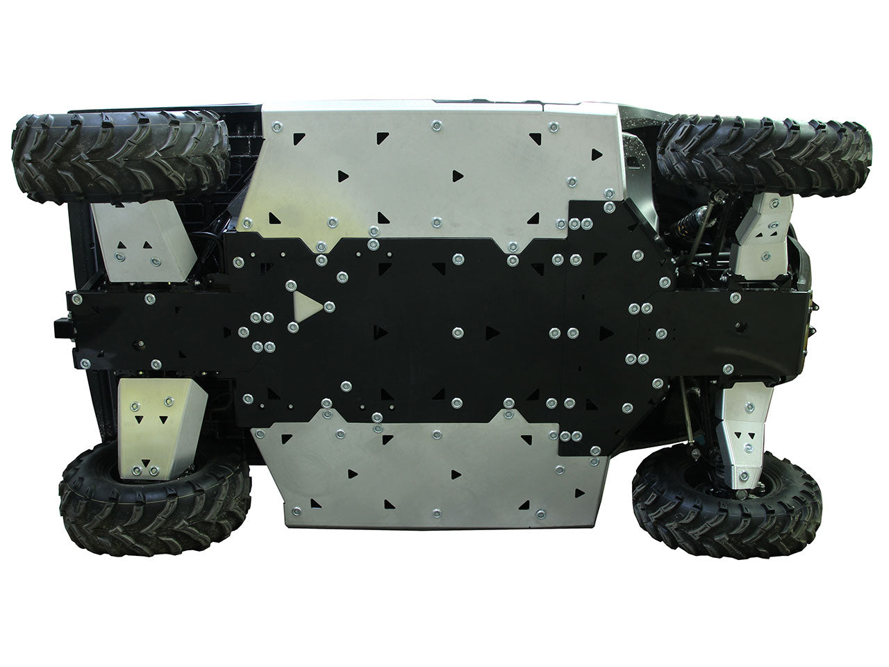 Kit plaques de protection aluminium pour quad UFORCE 600 (aluminium/plastic) – protection châssis complète, robuste et durable
