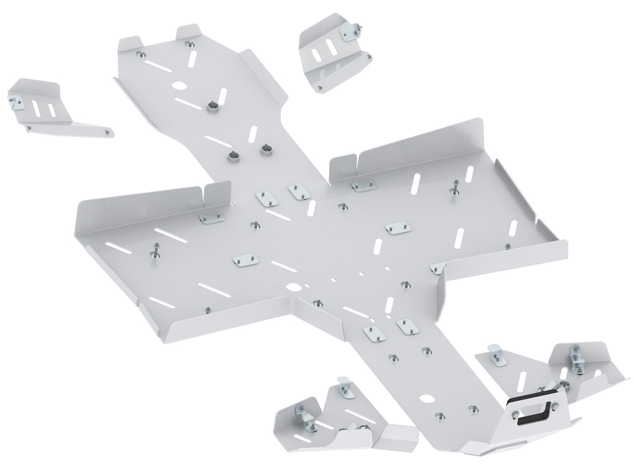 Kit plaques de protection aluminium pour quad Pathcross 1000 S, Pathcross 650 S, Pathcross 850 S (aluminium) – protection châssis complète, robuste et durable