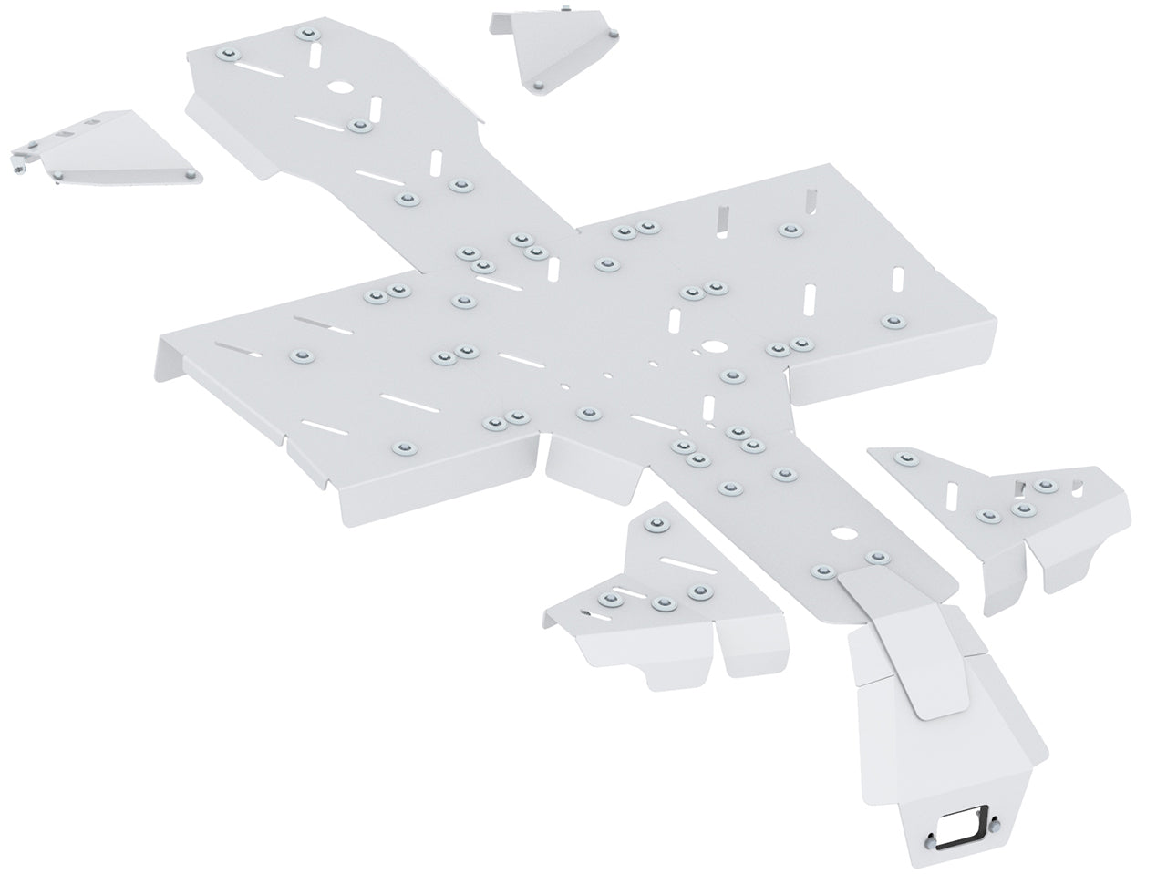 Kit plaques de protection aluminium pour quad Pathcross 1000 S, Pathcross 650 S, Pathcross 850 S (aluminium) – protection châssis complète, robuste et durable