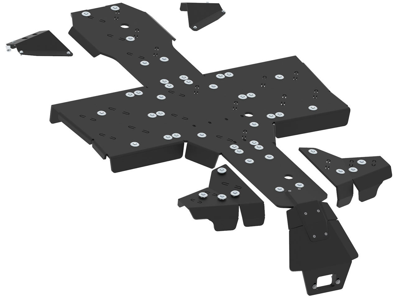 Kit plaques de protection plastique pour quad Pathcross 1000 S, Pathcross 650 S, Pathcross 850 S (plastic) – protection châssis complète, robuste et durable