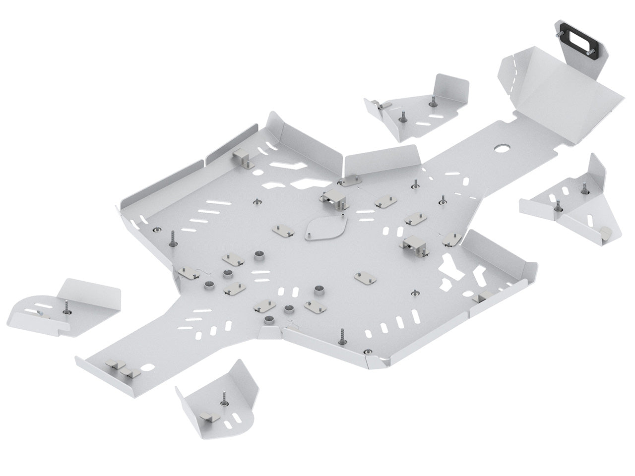 Kit plaques de protection aluminium pour quad CFORCE 450/520-L (2022+) (aluminium) – protection châssis complète, robuste et durable