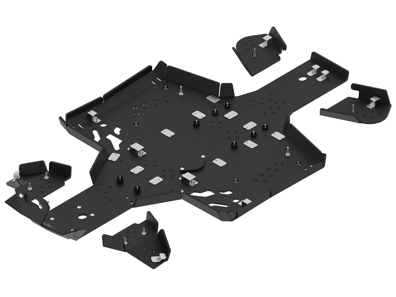 Kit plaques de protection plastique pour quad CFORCE 450/520-L (2022+) (plastic) – protection châssis complète, robuste et durable