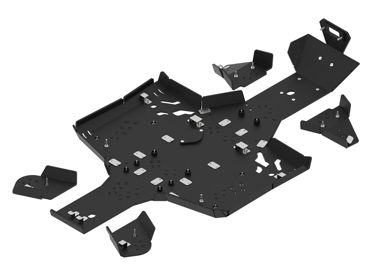 Kit plaques de protection plastique pour quad CFORCE 450/520-L (2022+) (plastic) – protection châssis complète, robuste et durable
