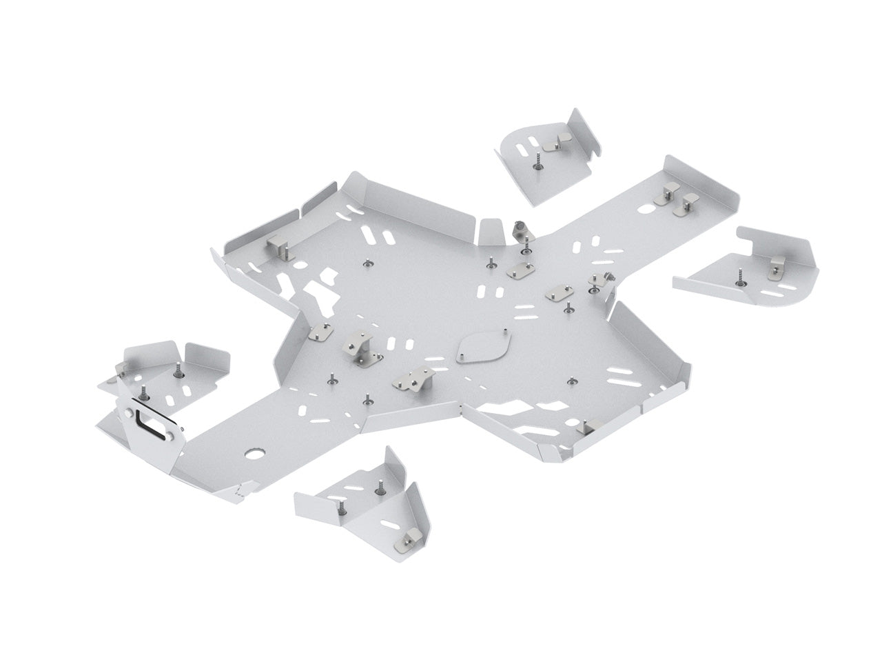 Kit plaques de protection aluminium pour quad CFORCE 450/520-S (2022+) (aluminium) – protection châssis complète, robuste et durable