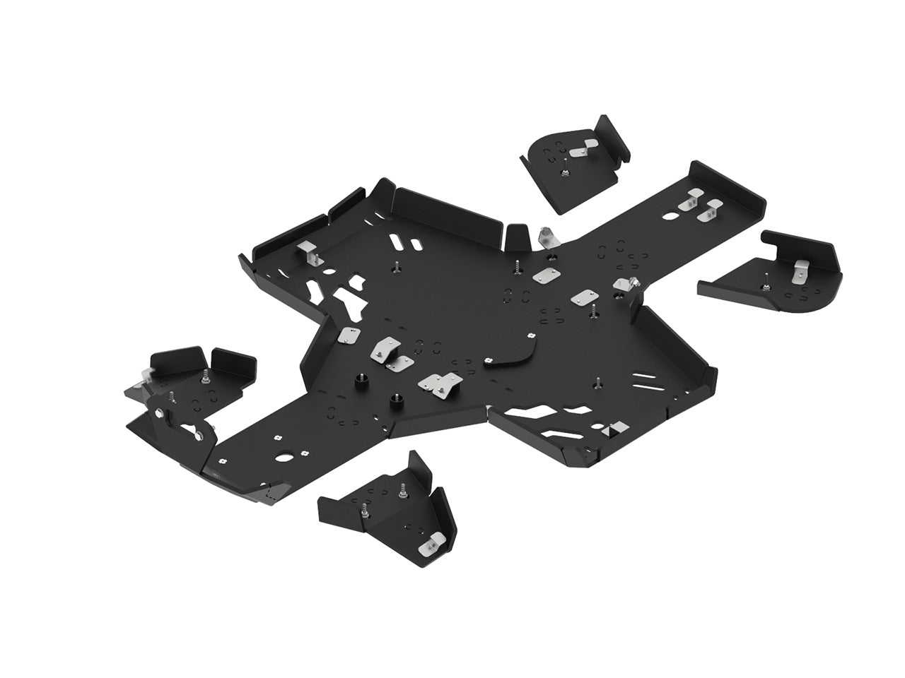 Kit plaques de protection plastique pour quad CFORCE 450/520-S (2022+) (plastic) – protection châssis complète, robuste et durable