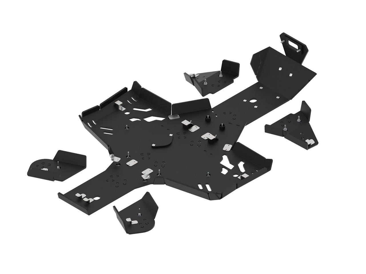 Kit plaques de protection plastique pour quad CFORCE 450/520-S (2022+) (plastic) – protection châssis complète, robuste et durable