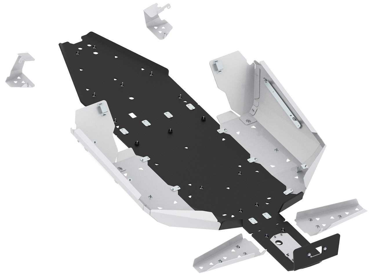 Kit plaques de protection aluminium pour quad ZFORCE 1000 Sport R (aluminium/plastic) – protection châssis complète, robuste et durable