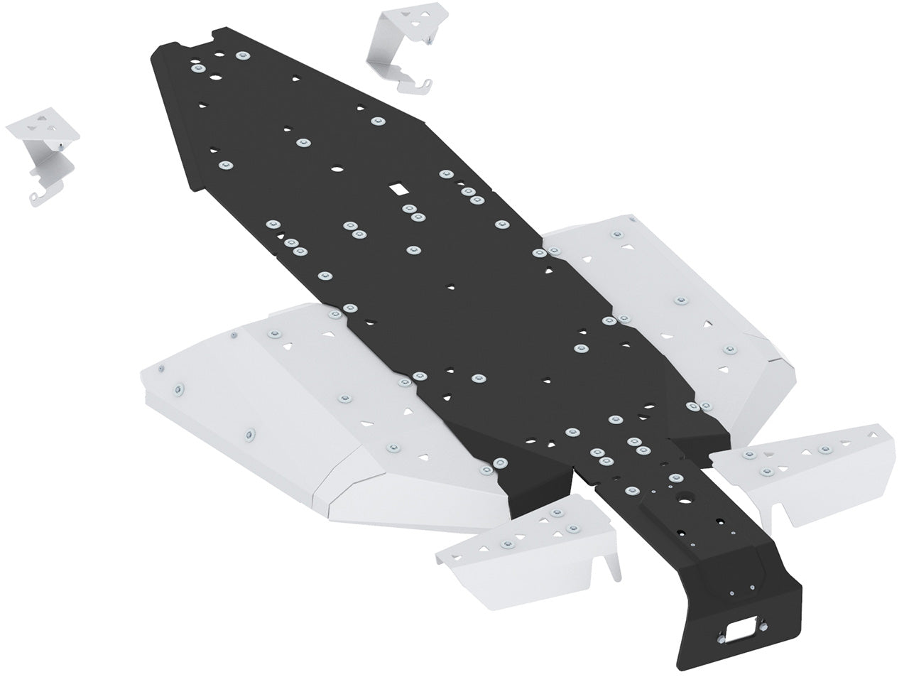 Kit plaques de protection aluminium pour quad ZFORCE 1000 Sport R (aluminium/plastic) – protection châssis complète, robuste et durable