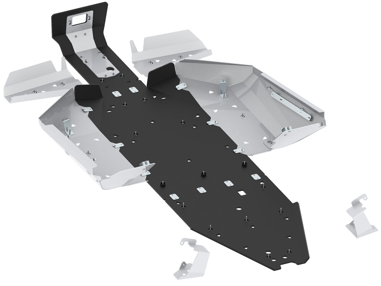 Kit plaques de protection aluminium pour quad ZFORCE 1000 Sport R (aluminium/plastic) – protection châssis complète, robuste et durable
