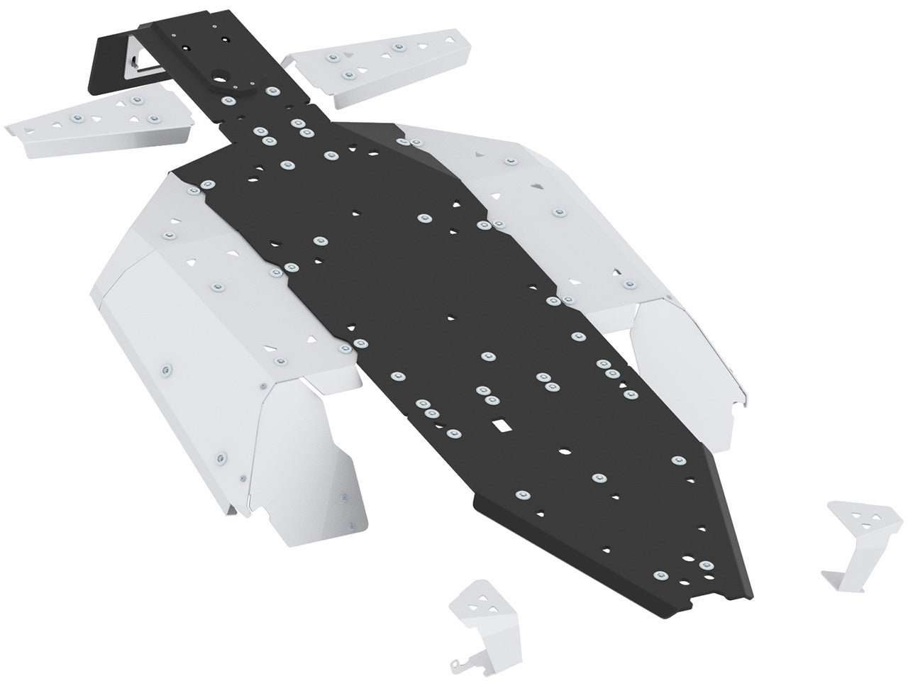 Kit plaques de protection aluminium pour quad ZFORCE 1000 Sport R (aluminium/plastic) – protection châssis complète, robuste et durable
