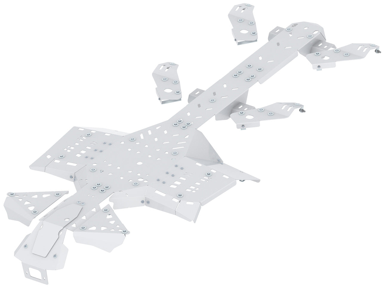 Kit plaques de protection aluminium pour quad Outlander 6x6 450 MAX (aluminium) – protection châssis complète, robuste et durable