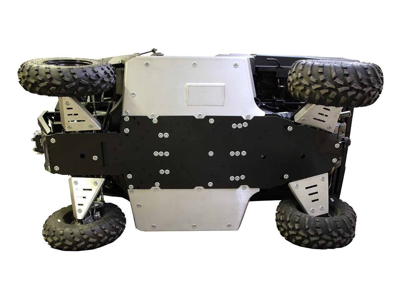 Kit plaques de protection aluminium pour quad Ranger 570 Nordic Pro (2022+), Ranger 570 SP (2022+) (aluminium / plastic) – protection châssis complète, robuste et durable