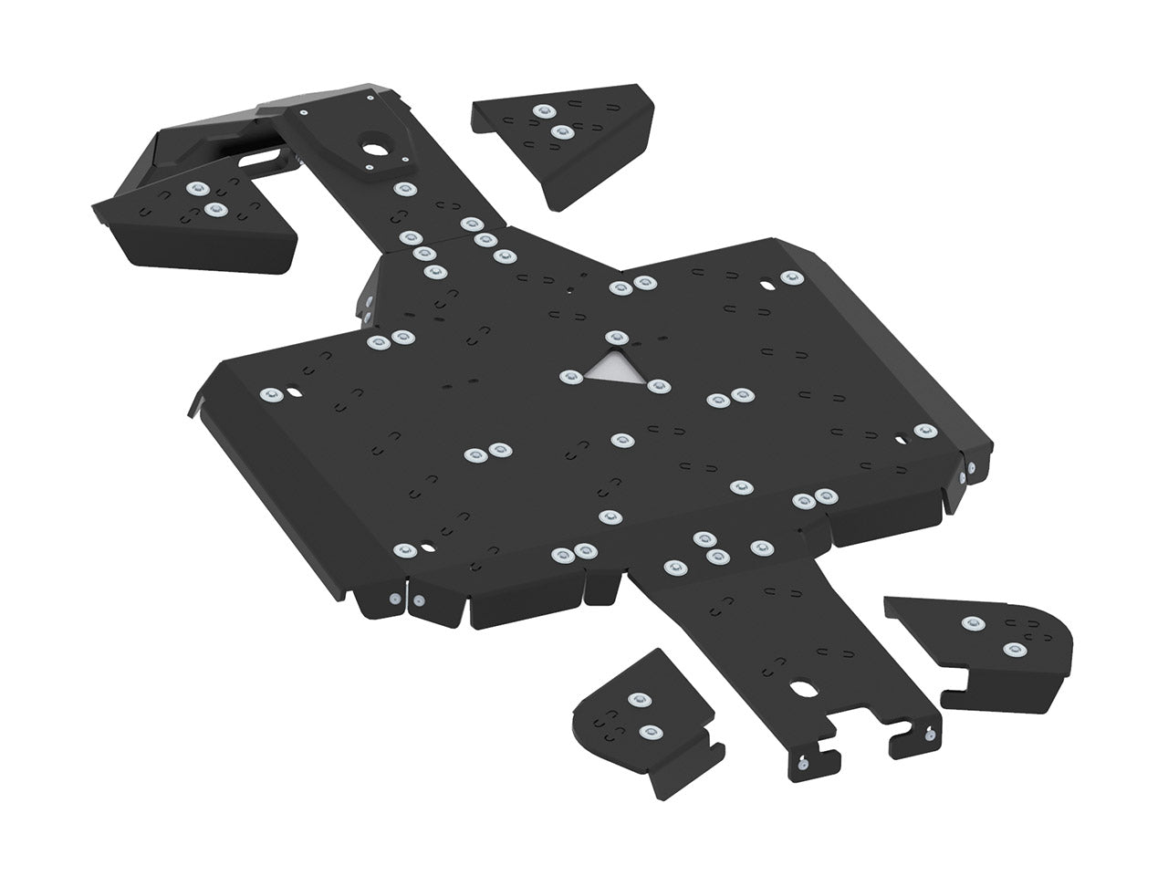 Kit plaques de protection plastique pour quad CFORCE 625 Touring (2023+) (plastic) – protection châssis complète, robuste et durable