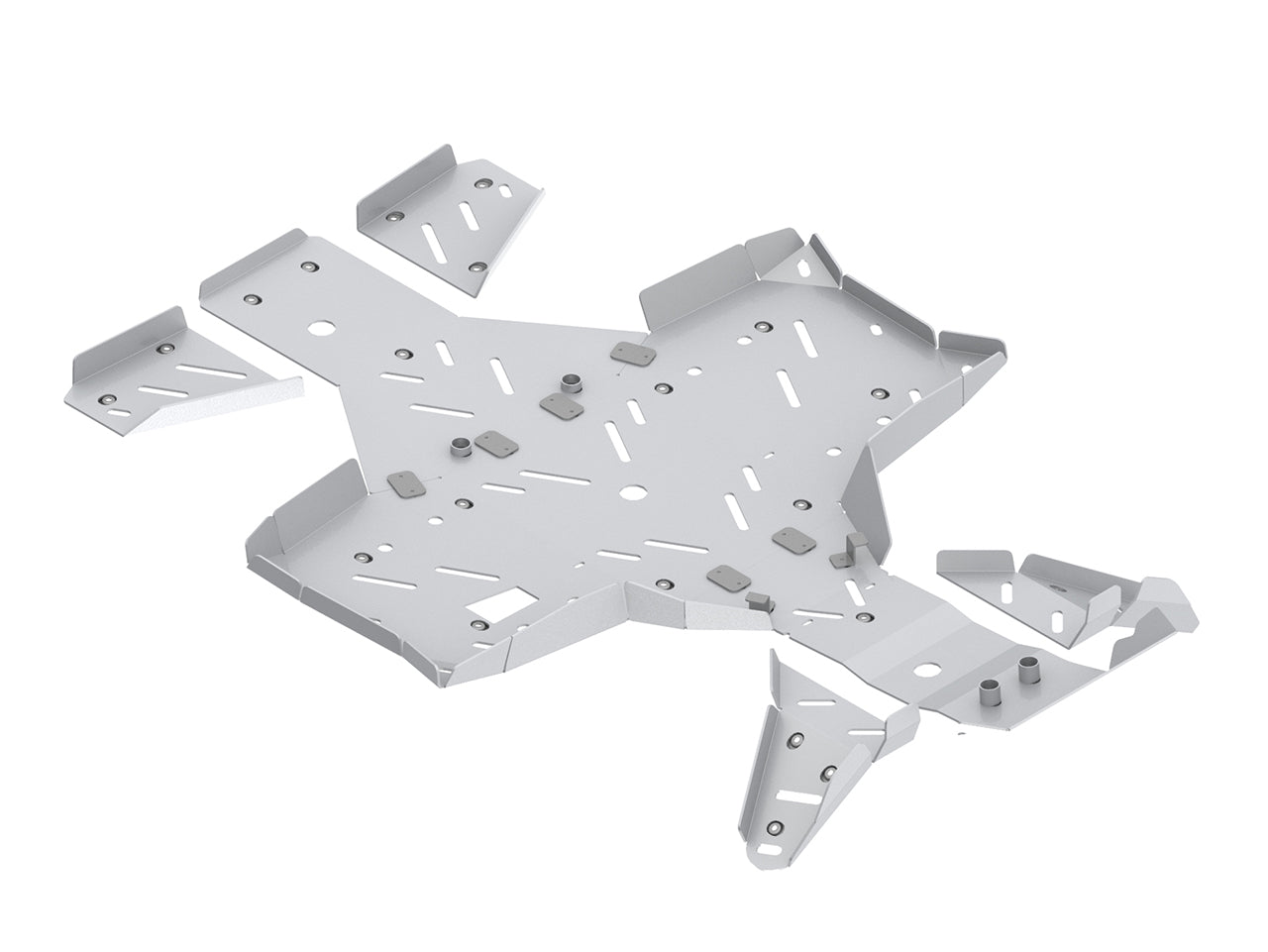 Kit plaques de protection aluminium pour quad XWOLF 700, XWOLF 550 (aluminium) – protection châssis complète, robuste et durable