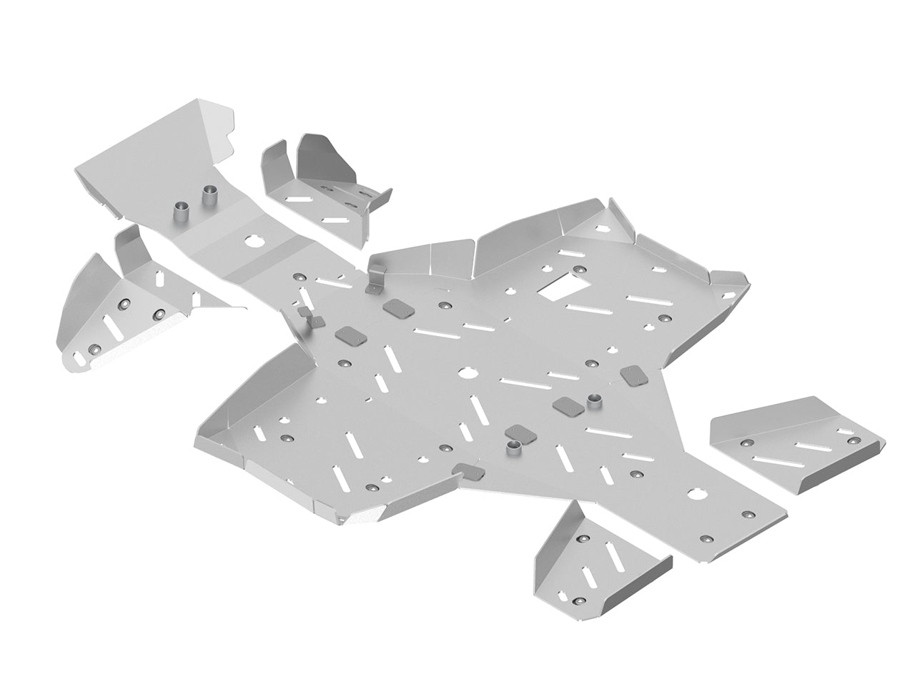 Kit plaques de protection aluminium pour quad XWOLF 700, XWOLF 550 (aluminium) – protection châssis complète, robuste et durable