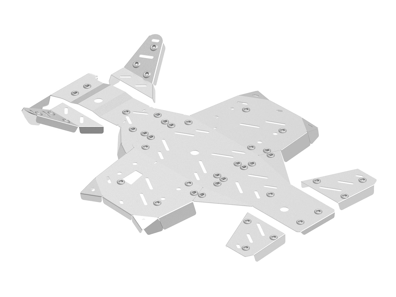 Kit plaques de protection aluminium pour quad XWOLF 700, XWOLF 550 (aluminium) – protection châssis complète, robuste et durable