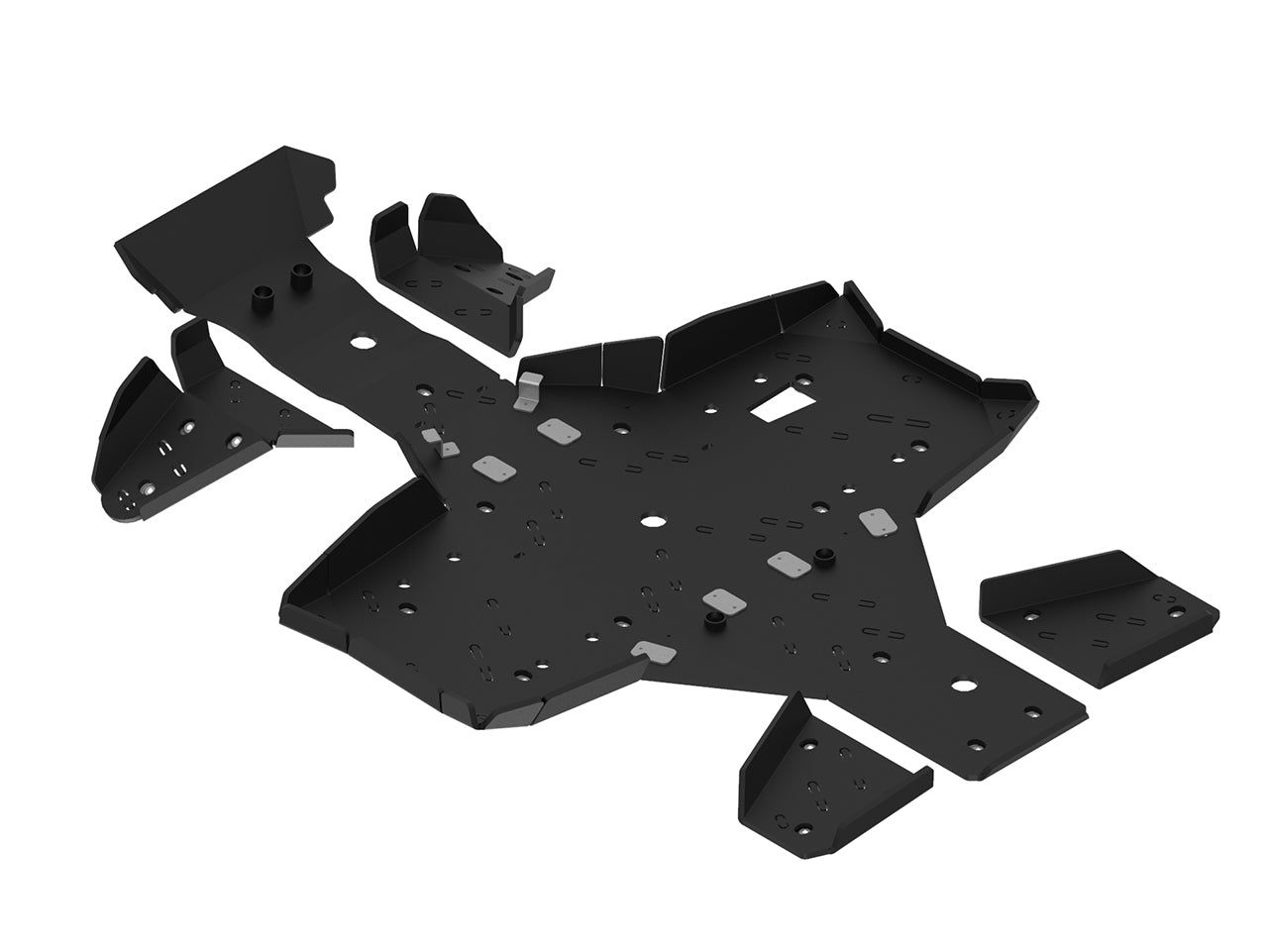 Kit plaques de protection plastique pour quad XWOLF 700, XWOLF 550 (plastic) – protection châssis complète, robuste et durable