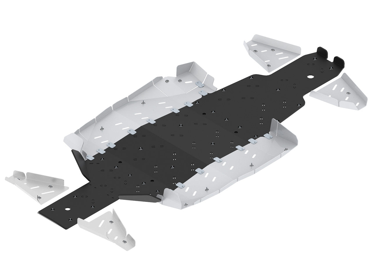 Kit plaques de protection aluminium pour quad ZFORCE 950 Sport (2023+) (aluminium+plastic) – protection châssis complète, robuste et durable