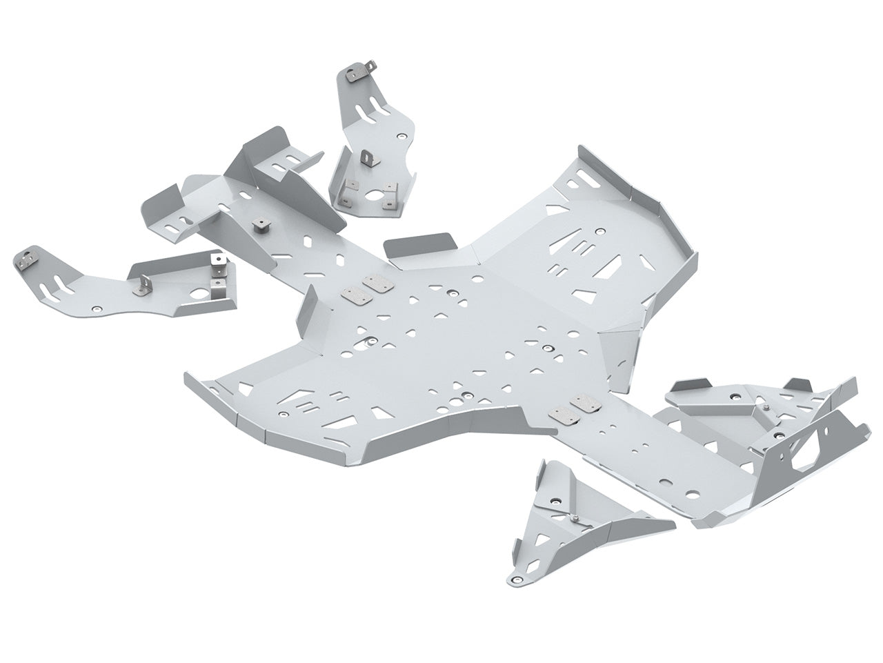 Kit plaques de protection aluminium pour quad Renegade G2 (2023+) (aluminium) – protection châssis complète, robuste et durable