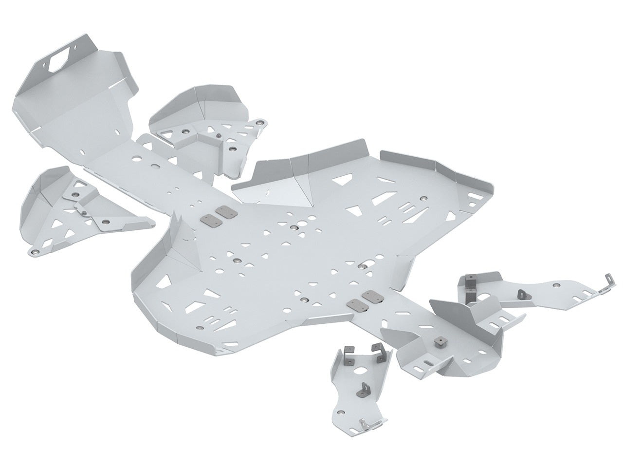 Kit plaques de protection aluminium pour quad Renegade G2 (2023+) (aluminium) – protection châssis complète, robuste et durable