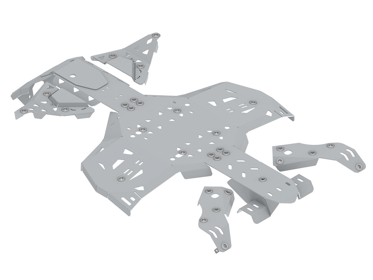 Kit plaques de protection aluminium pour quad Renegade G2 (2023+) (aluminium) – protection châssis complète, robuste et durable