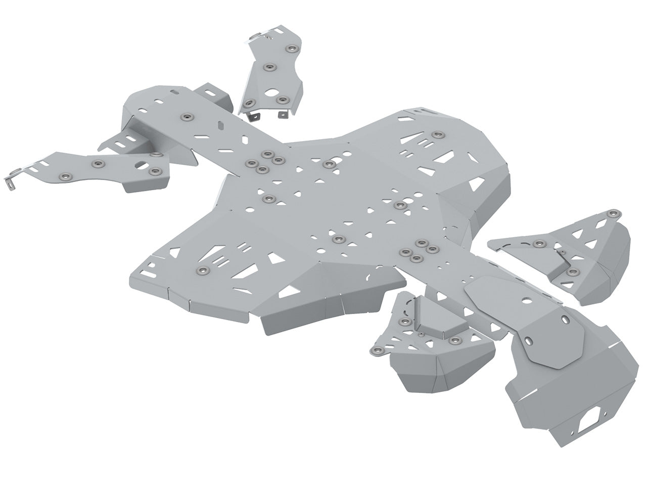 Kit plaques de protection aluminium pour quad Renegade G2 (2023+) (aluminium) – protection châssis complète, robuste et durable