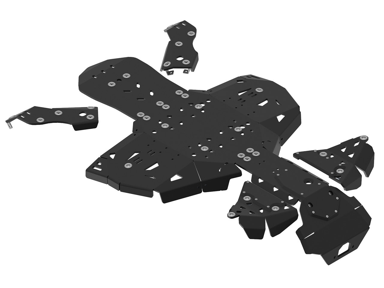 Kit plaques de protection plastique pour quad Renegade G2 (2023+) (plastic) – protection châssis complète, robuste et durable