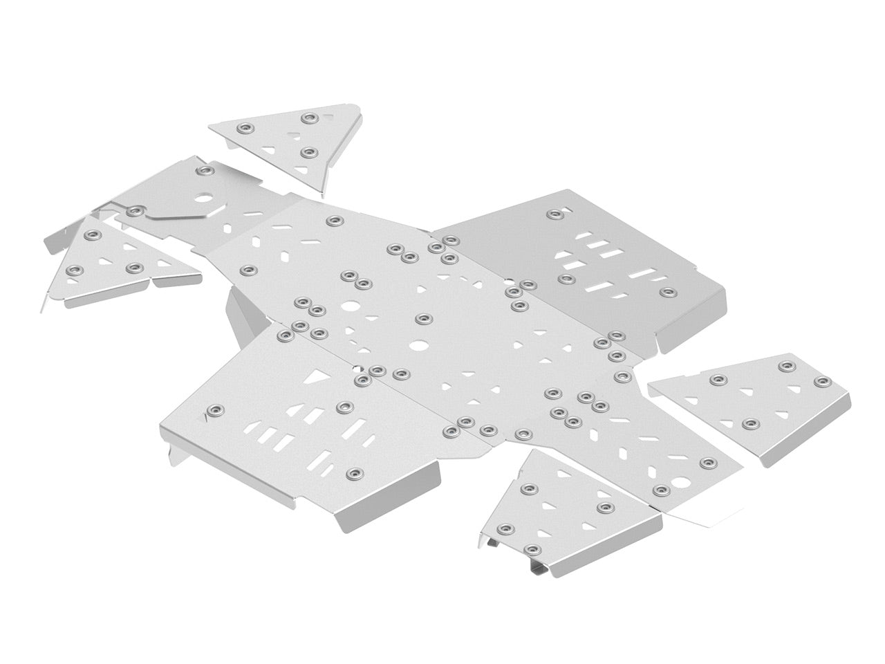Kit plaques de protection aluminium pour quad Outlander G3 500/700/PRO (2023+) (aluminium) – protection châssis complète, robuste et durable