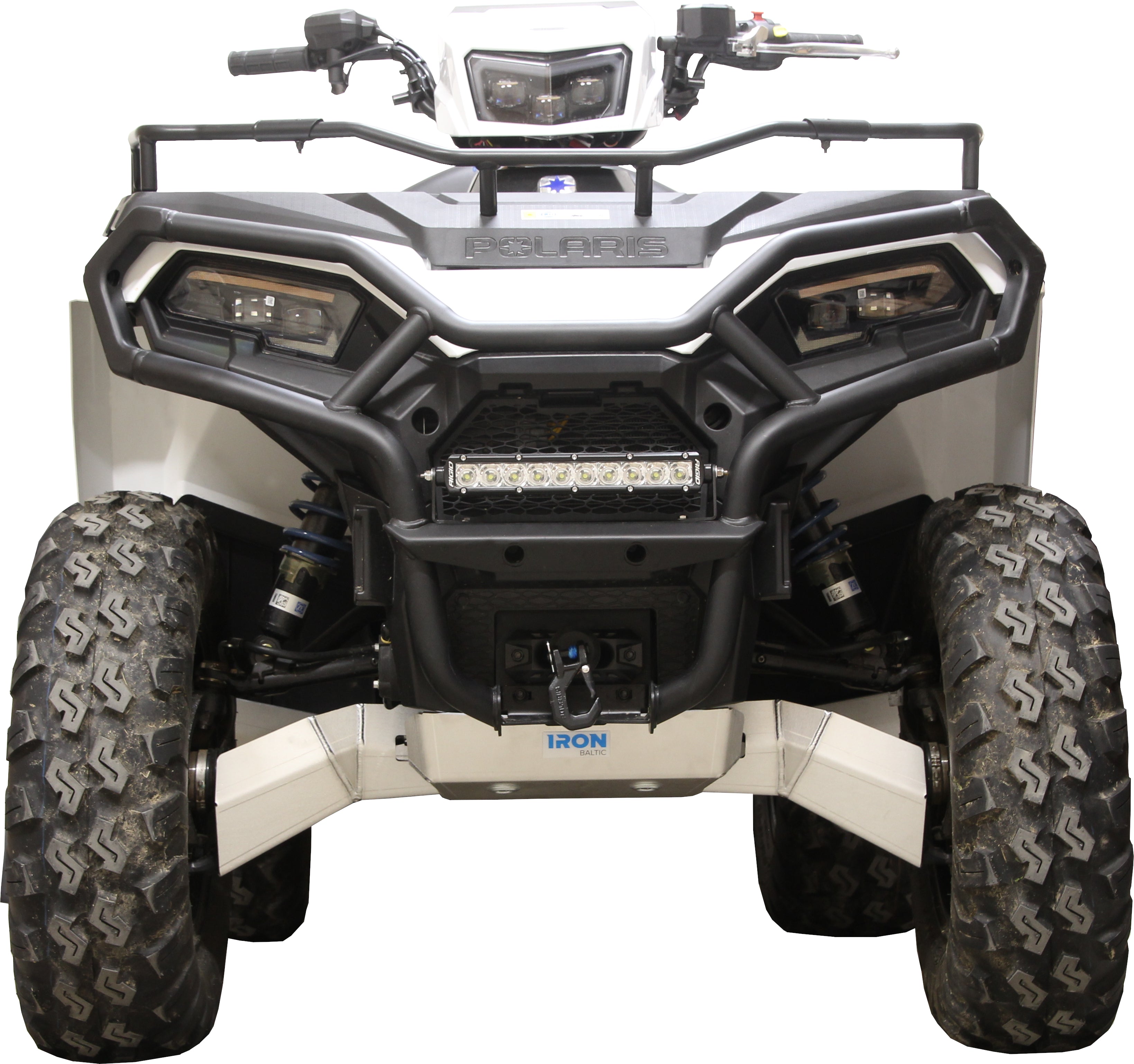 Kit plaques de protection aluminium pour quad Sportsman X2 570 Nordic Pro (2024+) (aluminium) – protection châssis complète, robuste et durable