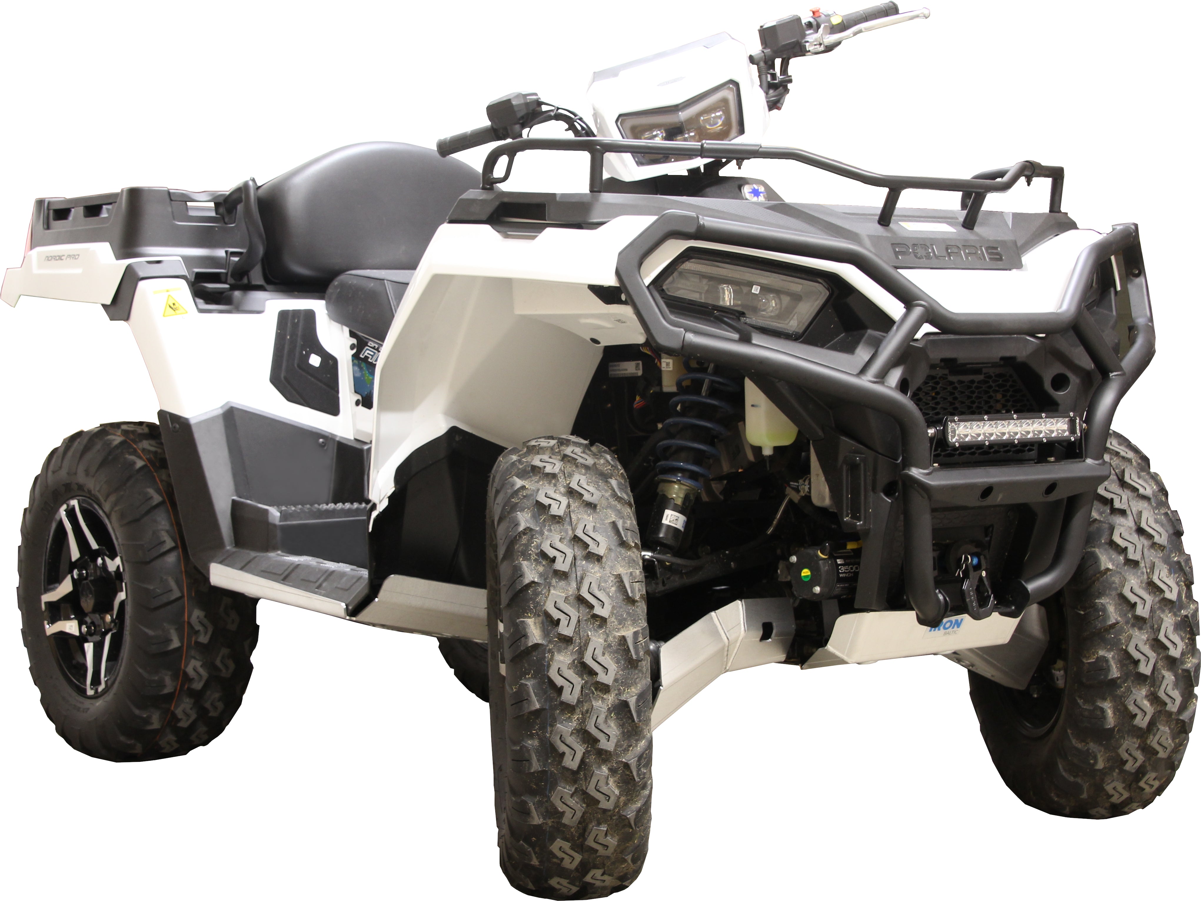 Kit plaques de protection aluminium pour quad Sportsman X2 570 Nordic Pro (2024+) (aluminium) – protection châssis complète, robuste et durable