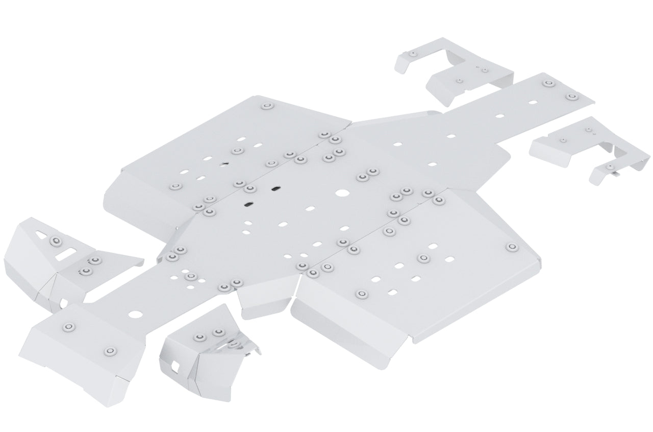 Kit plaques de protection aluminium pour quad Sportsman X2 570 Nordic Pro (2024+) (aluminium) – protection châssis complète, robuste et durable