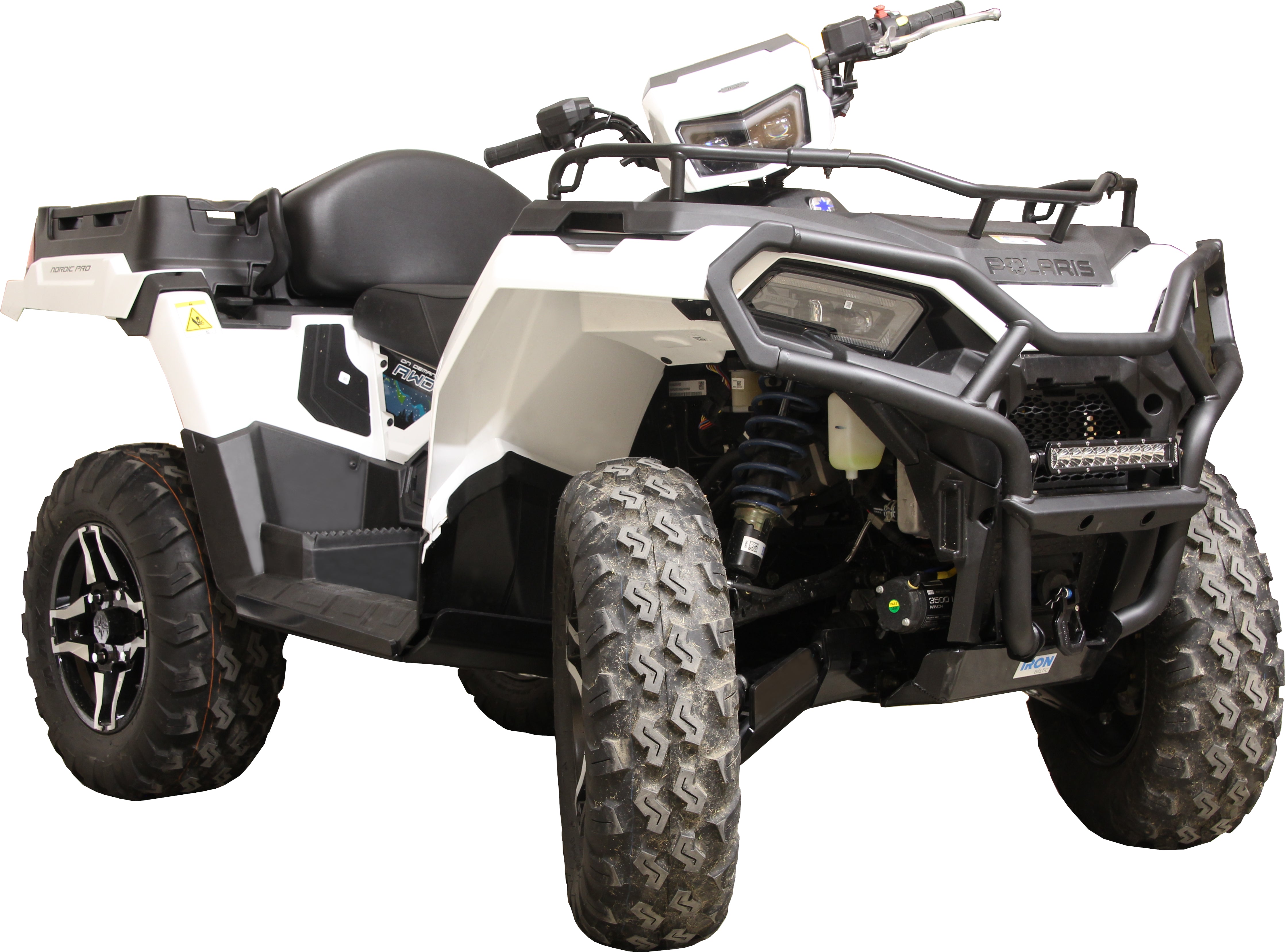 Kit plaques de protection plastique pour quad Sportsman X2 570 Nordic Pro (2024+) (plastic) – protection châssis complète, robuste et durable