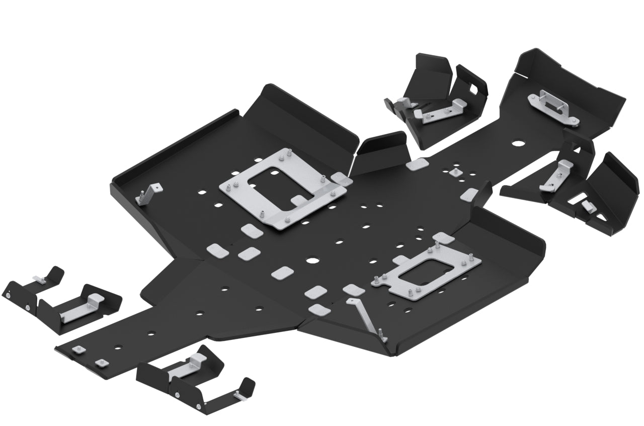 Kit plaques de protection plastique pour quad Sportsman X2 570 Nordic Pro (2024+) (plastic) – protection châssis complète, robuste et durable